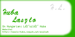 huba laszlo business card